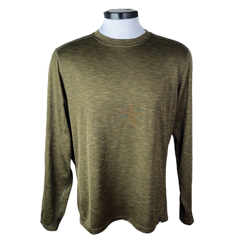 REI Long Sleeve Shirt sz XL * Olive Green Mens Hiking Outdoor Top Midweight